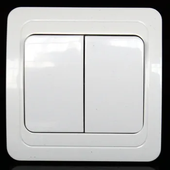 

The European standard high quality 2 gang 1 way switch has CE authentication