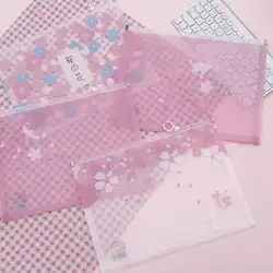 Творческий 2019 Cherry Blossom A5 папка для документов мешок карман Пластик ящик-органайзер для хранения Офис Школьные принадлежности