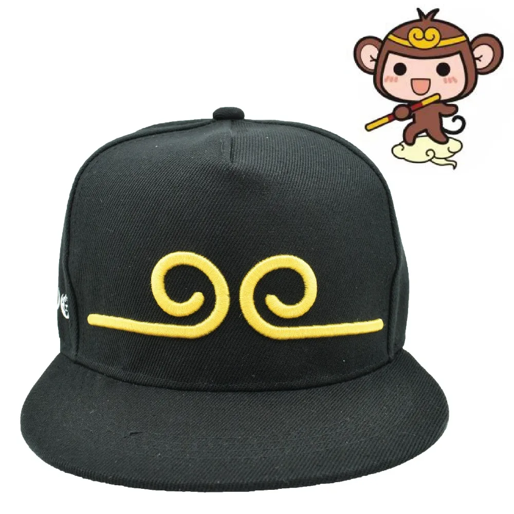 

Chinese Journey to the West Son Goku Wukong Monkey King HipHop Baseball snapback cap Hat 3D logo Letter For Men Women