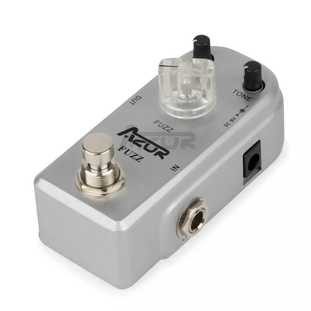 AZOR AP-303 Fuzz мини-гитарная педаль из алюминиевого сплава True Bypass Fuzz мини-педаль AZOR Fuzz гитарная педаль эффектов Гитарные аксессуары