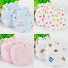 5 пары/короче спереди и длиннее сзади) милые детские Мягкий хлопок для новорожденных, младенцев, Анти-Царапины, перекладина для митенки, перчатки детские перчатки