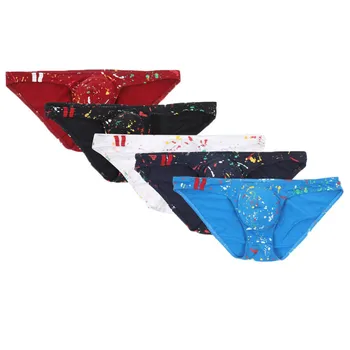 

5PCS Low Waist Sexy Men Underwear Shorts Mens Briefs Short Breathable Underpants Pouch Briefs Panties
