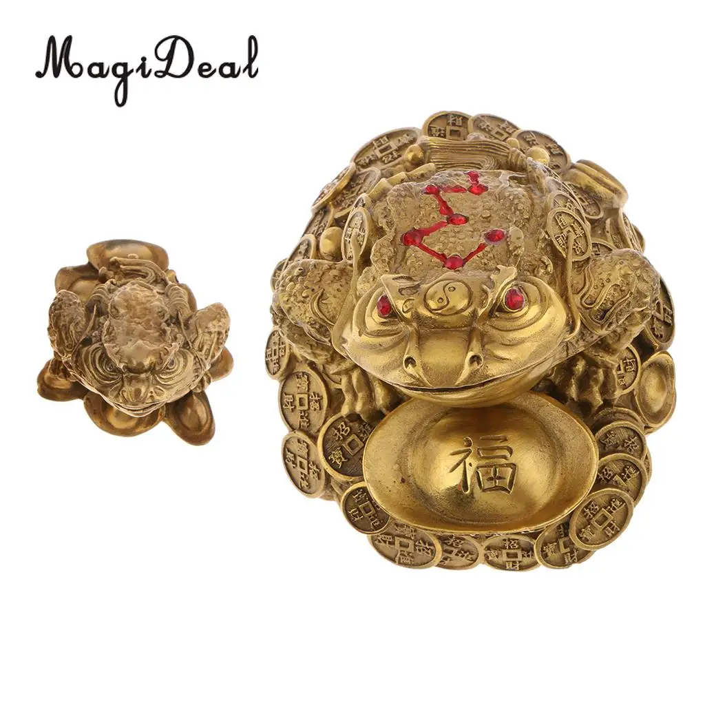Feng Shui Money Lucky Fortune Wealth Chinese For Frog Toad Coin Home Shop Office Table Decoration
