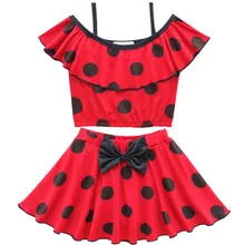 Бикини для малышей; купальный костюм для маленьких девочек; пляжный купальник в горошек с бантом для девочек; летняя одежда для детей