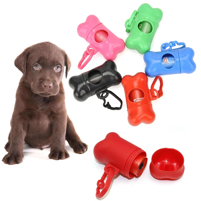 

Pill Bone Shape Pet Dog Poop Bag Dispenser Waste Garbage Bags Carrier Holder Dispenser Poop Bags Set Pet Dog Waste Poop Bag gift