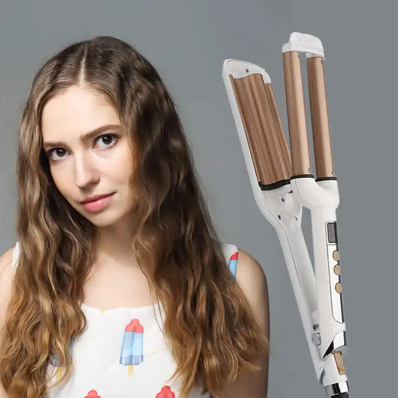 Bybabylissnano Lcd Display Hair Wave Curler Iron Ceramic Triple