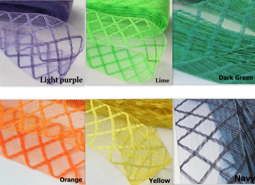 [IuBuFiGo] 1," 4,5 см хлопок кринолин оплетка Алмазная Вуалетка сетка ткань 100 ярдов/лот