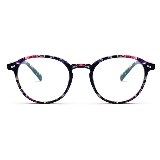 Нежные брендовые дизайнерские женские мужские ретро модные круглые очки с двойным носом мостом очки с ацетатной оправой