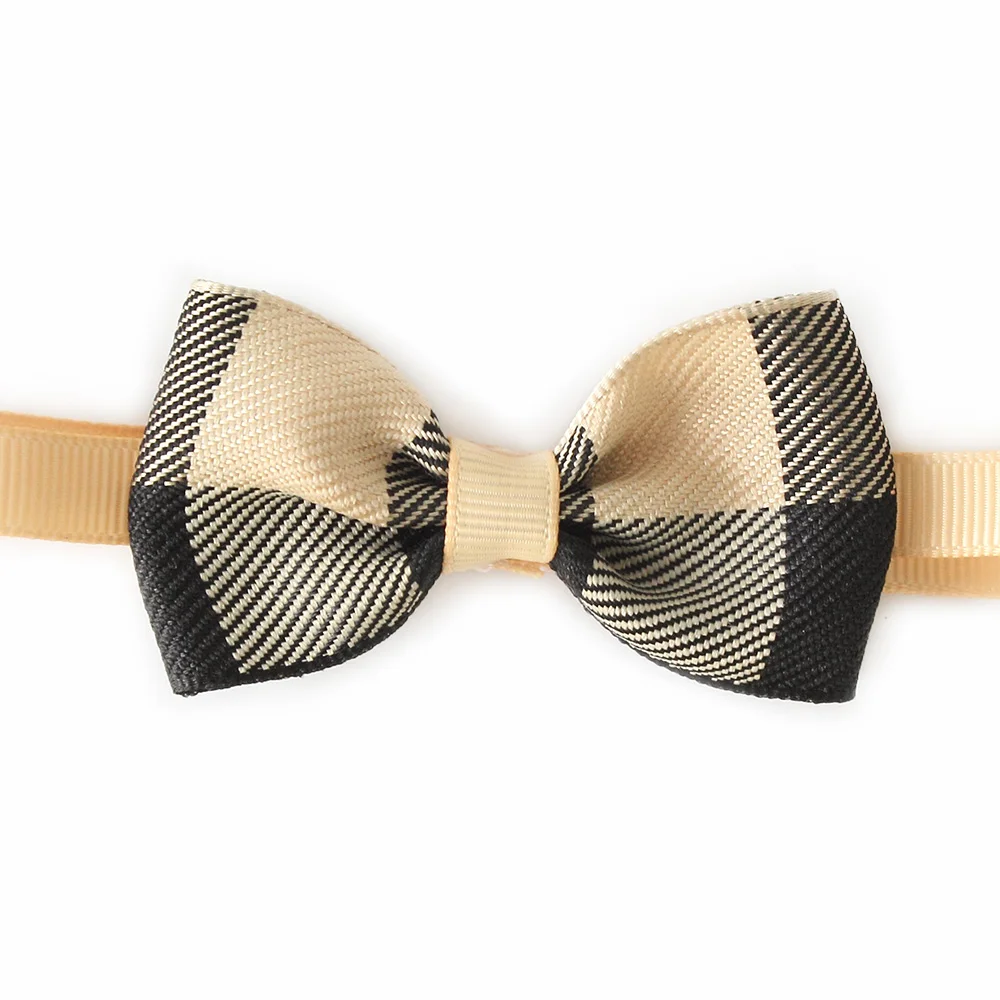 

50 Pcs Handmade Dog Bow Tie Classic Lattice Dog Tie Bow 6031069 Pet Accessories Wholesale