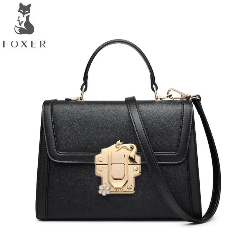 

FOXER 2017 new brand women leather bag fashion Casual wild women leather handbags shoulder bag quality cowhide small bag