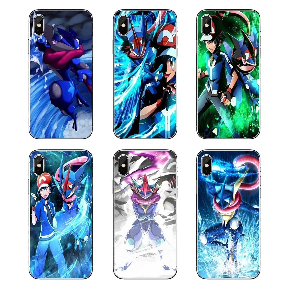 

For Samsung Galaxy A5 A6 A7 A8 A9 J4 J5 J7 J8 2017 2018 Plus Prime Water Shuriken Pokemon Go Charms Greninja Soft TPU Phone Case