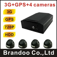3G DIY MDVR kit, 4pcs AHD IR DOME camera,3G+GPS for real time monitoring, used on bus,truck,van,long vehicle,taxi,model BD-327WG