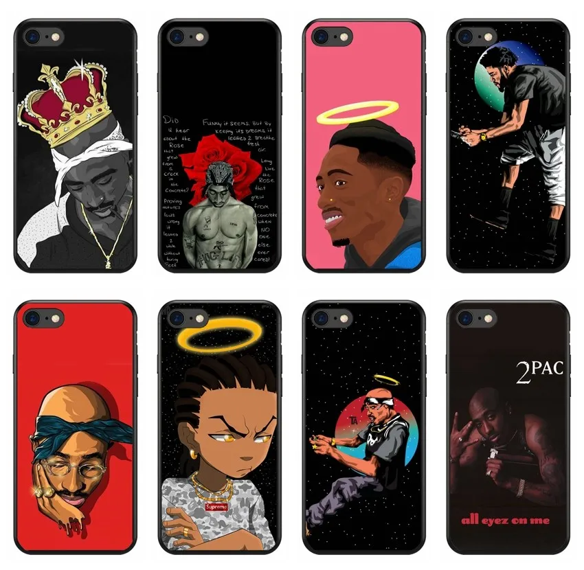 

2Pac Makaveli Tupac Amaru Shakur Pattern soft Silicone TPU phone case for iPhone 8 7 6 6S Plus X XS MAX XR 10 5S SE Coque Shell