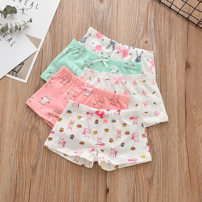 

2-12Y 5Pcs/lot Cotton Children Panties Girls Boxer Shorts Childrens Panties Kids Underwear