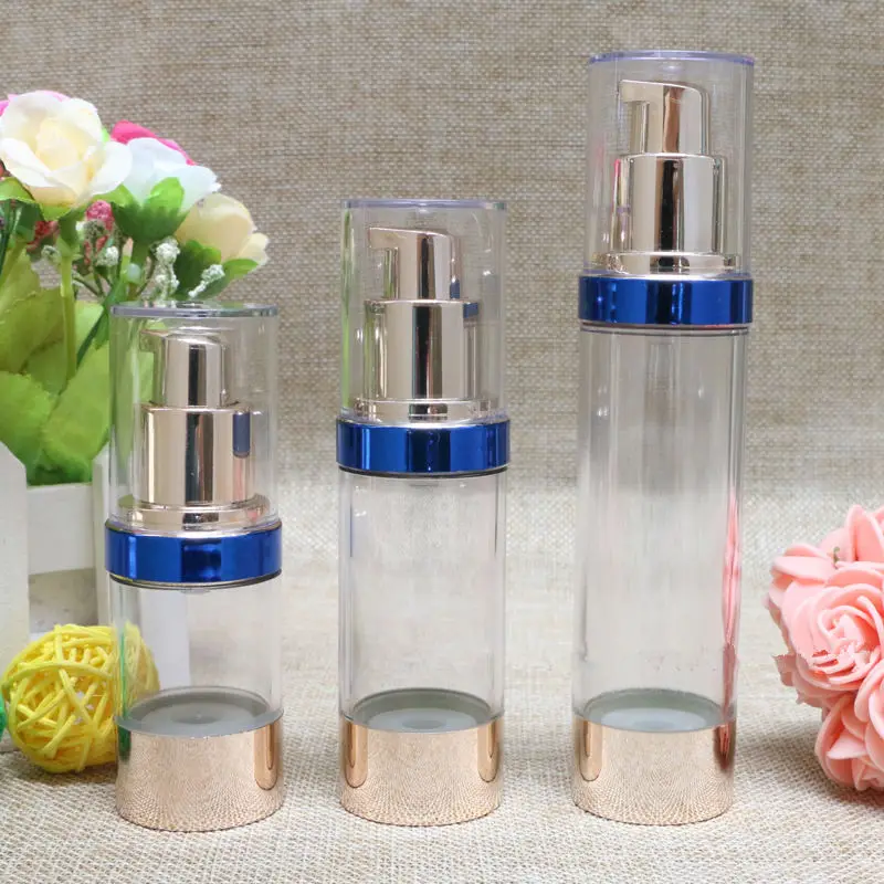 Refillable Bottles Portable Airless Pump Dispenser Bottle For Travel