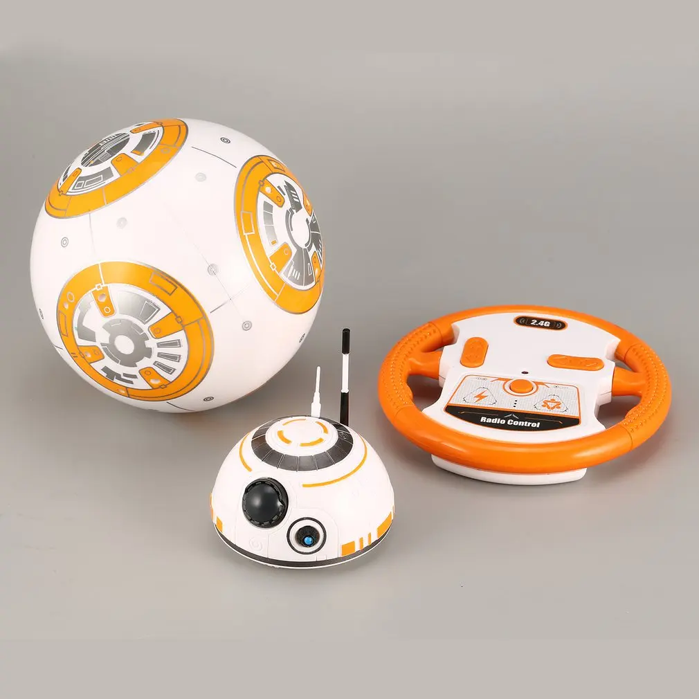 BB-8, 2,4 ГГц, Интеллектуальный робот-мяч для раннего образования, Радиоуправляемый, дистанционное управление, планета, мальчик со звуком, Звездные войны, игрушка для детей