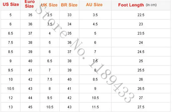 women size_