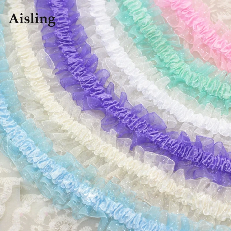 

NEW Arrival 4cm Width Designs Elastic Ribbon Stretch Lace Trim DIY Headband Sewing Garment Accessories D496