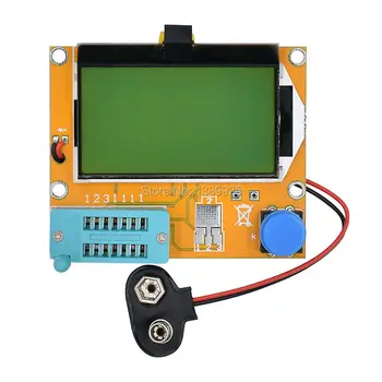 

Hot LCR-T4 Mega328 M328 ESR Meter LCR led Transistor Tester Diode Triode Capacitance MOS PNP/NPN Electric Meter