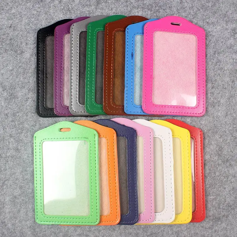 

Women And Men PU Card Holder Badge Holder & Accessories Hospital Nurse School Entrance Guard Card & Chest Card Vertical Style