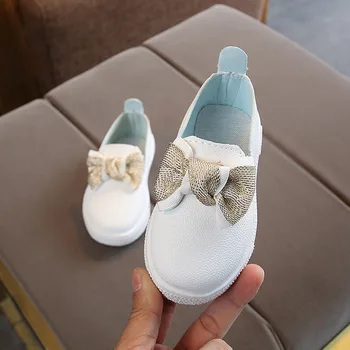 

kids baby girls sneakers shoes spring/autumn children's shoes with bow princess shoes causal sports sneakers fashion