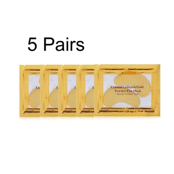 

5 Pairs/Set Eye Mask Gold Crystal Collagen Women Eye Care Eye Masks Moisturizing Anti-Wrinkle Remove Black Eye Patches