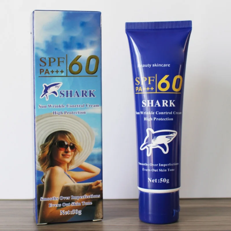 

Waterproof Sunblock Lotion Whitening Sunscreen Cream Green Tea Facial Body Cream SPF60 + Moisturizing Face Cream 50g