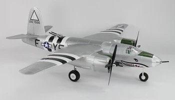 

Dynam 1500mm B-26 Bomber RC PNP Propeller Plane W/ Motor ESC Servos W/O Battery TH03629