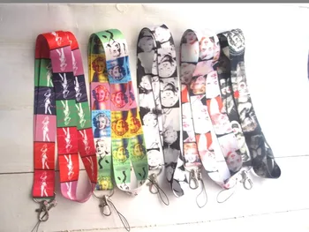 

100 Pcs /Wholesale Marilyn Monroe Necklace Strap Lanyards Cell Phone PDA Key ID Strap Charms L94