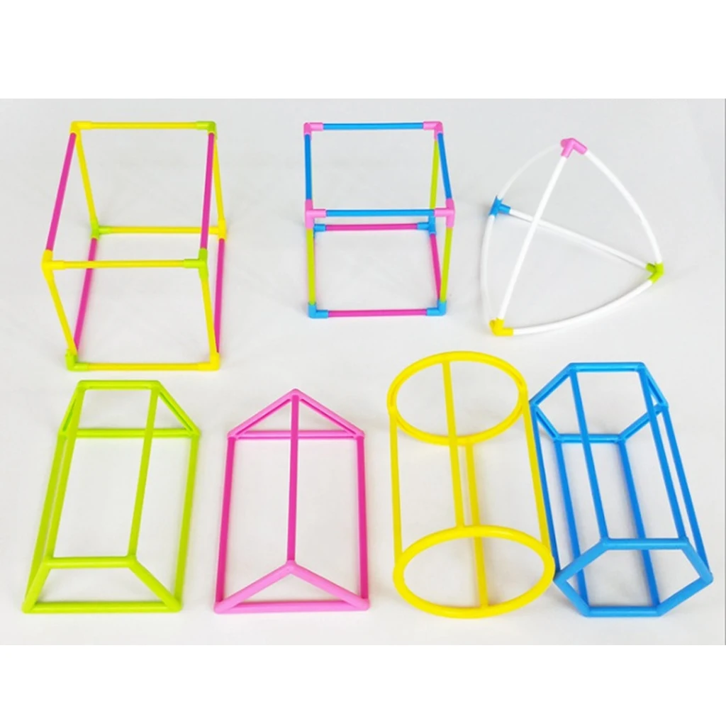 3D геометрическая форма Строительный набор ж/коробка для детей учебные пособия по математике