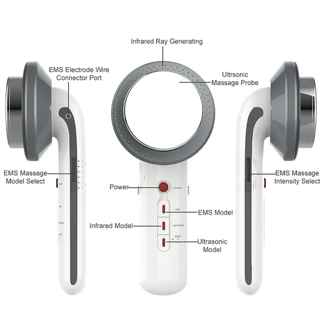 3 in 1 Ultrasonic Cellulite Slimming Massager