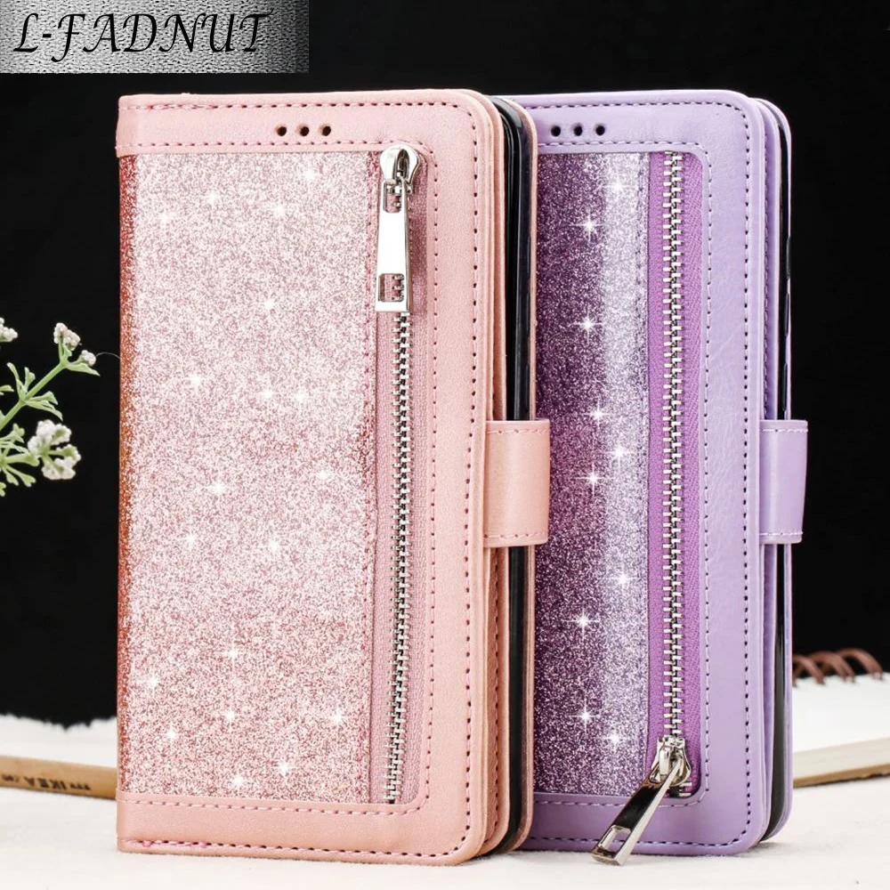 

L-FADNUT Phone Bag Zipper Flip Wallet Case For Huawei P30 Pro L20 Lite Shockproof Card Holder Leather Cover For Huawei Mate 20