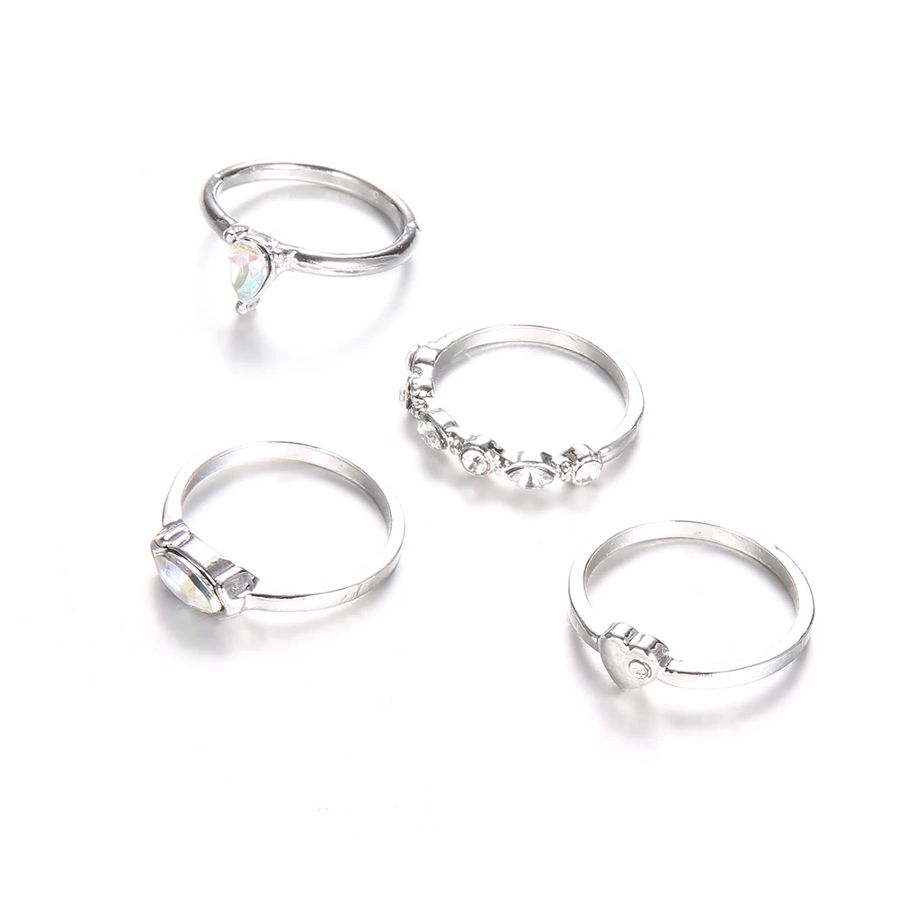 4-unids-set-cl-sico-plata-Color-cristal-Opal-coraz-n-anillos-para-las-mujeres-geom
