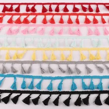Ruban à franges en Polyester, 5yards, bordure de rideau en tissu dentelle, nappe de décoration, artisanat fait à la main, accessoires de couture, bricolage