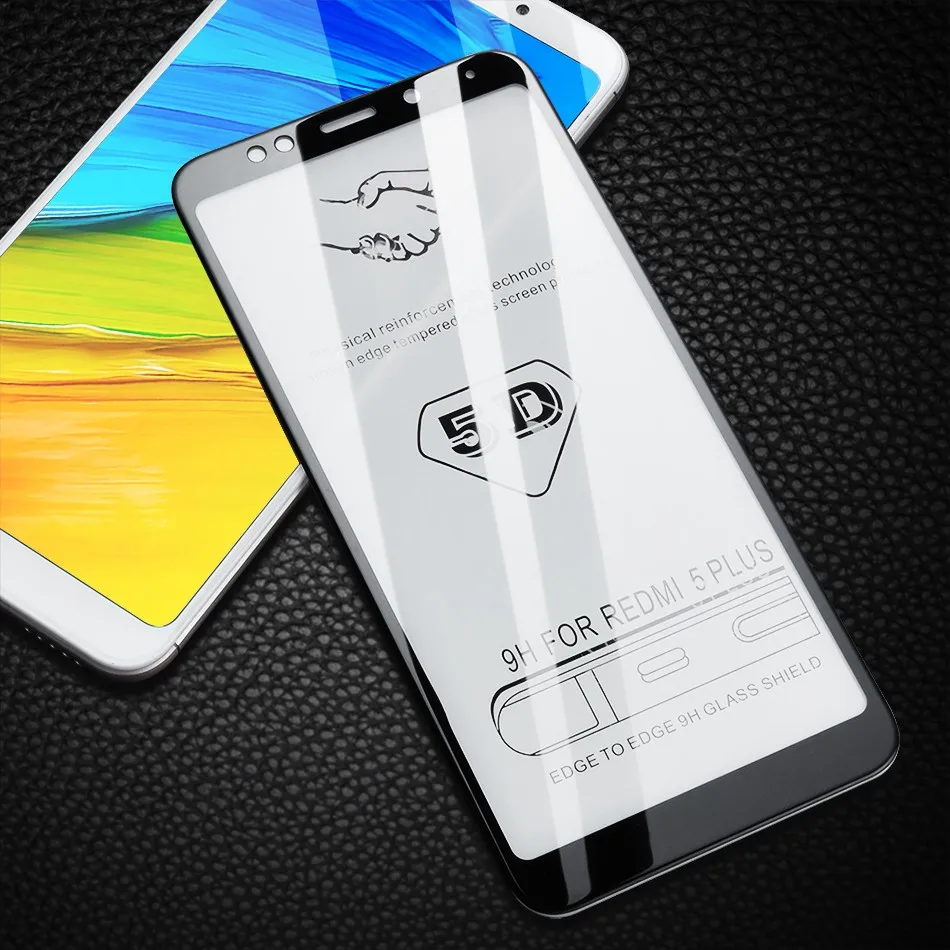 Artisome Xiaomi Redmi 5 Plus 5 Glass 5D Full Cover Tempered Glass For Xiaomi Redmi Note 4X 32G Note 5 Pro Screen Protector       (2)