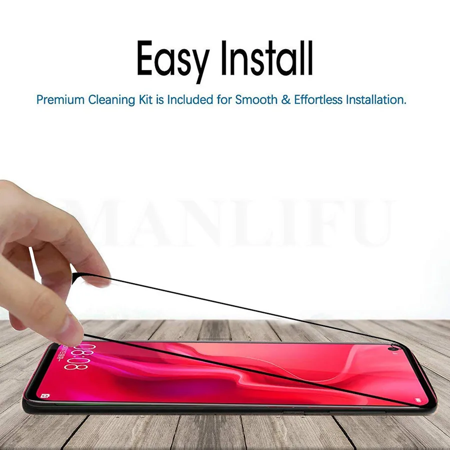 Полное покрытие защитное закаленное стекло для Huawei Honor View 20 Защитная пленка