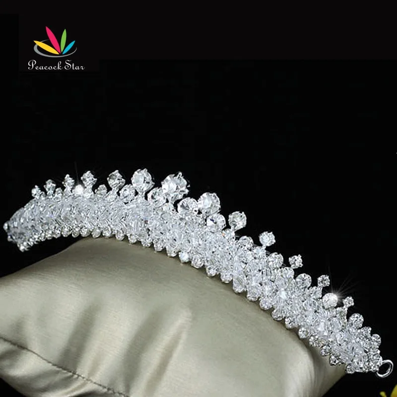 

Peacock Star Bridal Wedding Party Quality Sparkling Austrian Crystal Tiara Comb CT1502