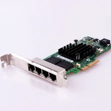 Сетевая карта PCI-Express PCIe X4 четыре Gigabit порта RJ45 серверный адаптер NIC I350-T4