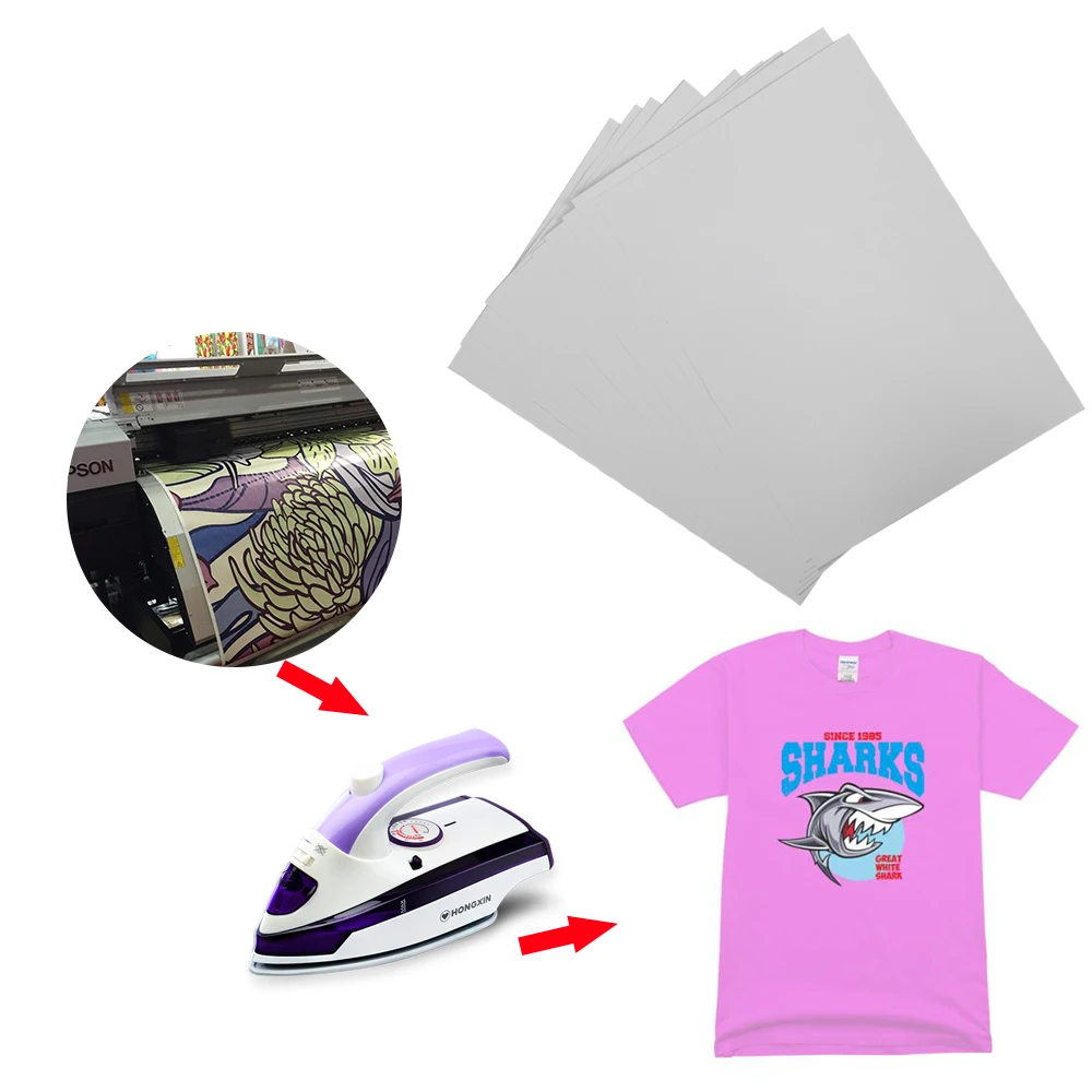 

1/3pcs Fashion A4 Heat Transfer Paper for DIY T-Shirt Painting Iron-On Paper for Clothing Scrapbooking & Stamping