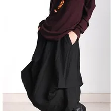 Дизайн Европейский Повседневный стиль льняные юбки Повседневный стиль асимметричные женские хлопковые льняные юбки