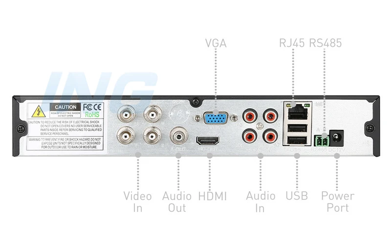 3в1 Hybird DVR 1080N 4 канала AHD DVR видео рекордер H.264 4 канала 1080P NVR для CCTV AHD камеры и IP камеры