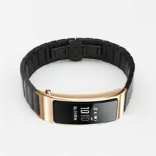 Браслет для умных часов для huawei B3 одной жемчужиной ремешок для часов с застежкой бабочкой HW B3 наручные принести Нержавеющая сталь металлические наручные выберите продукты с высоким содержанием