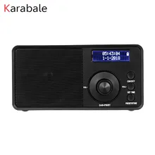 DAB+ FM цифровой радио приемник портативный Bluetooth динамик будильник большая мощная колонка с ЖК дисплей экран дисплея одежда высшего качества