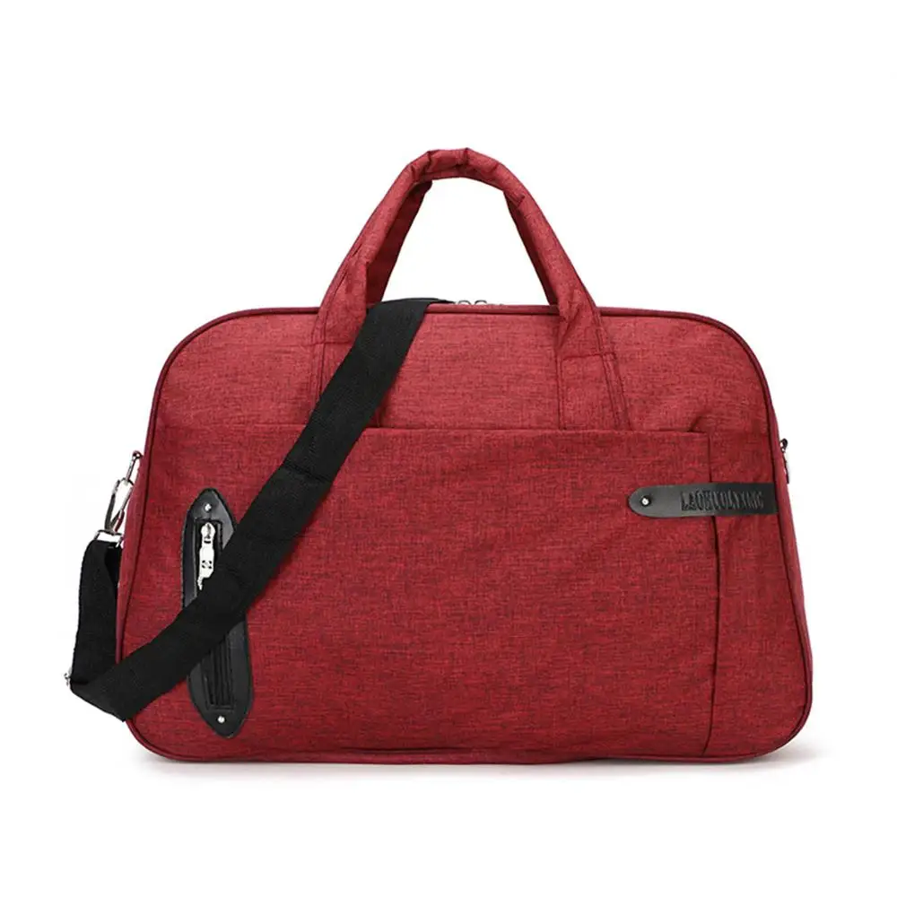 Складная сумка для путешествий, легкая водонепроницаемая сумка для путешествий, складная сумка для путешествий, тренажерного зала, отдыха, деловой поездки - Цвет: Красный