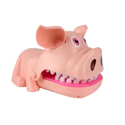 Детское электрическое освещение свинья игрушка креативная светящаяся свинья игра классический кусает за палец игрушка забавные игрушки