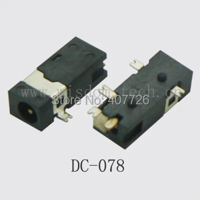 100 шт./партия SMT pin0.65mm* plug2.35 Разъем питания постоянного тока Разъем для видов ноутбуков DC-078
