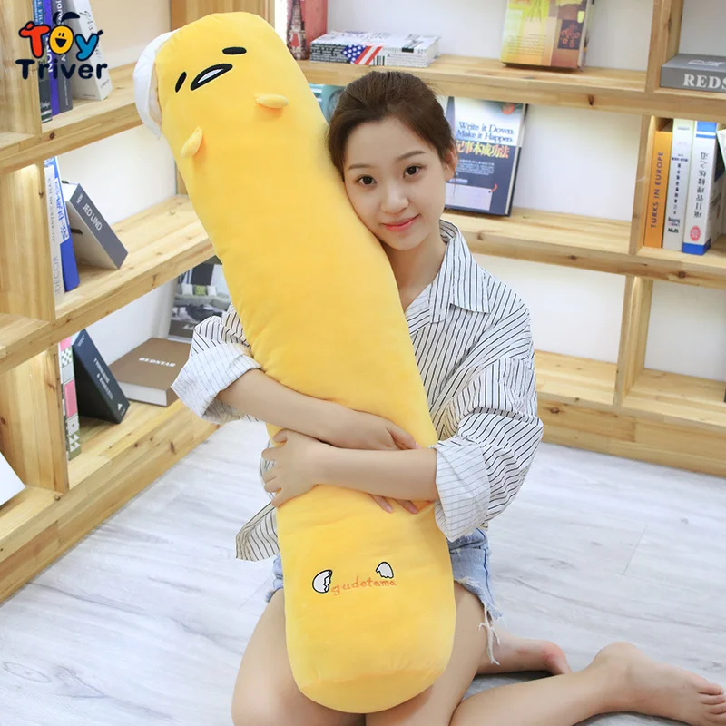 Японское аниме Gudetama ленивый яичный желток Brother Bolster Boyfriend Подушка плюшевая игрушка Triver Мягкая кукла подарок на день рождения Декор