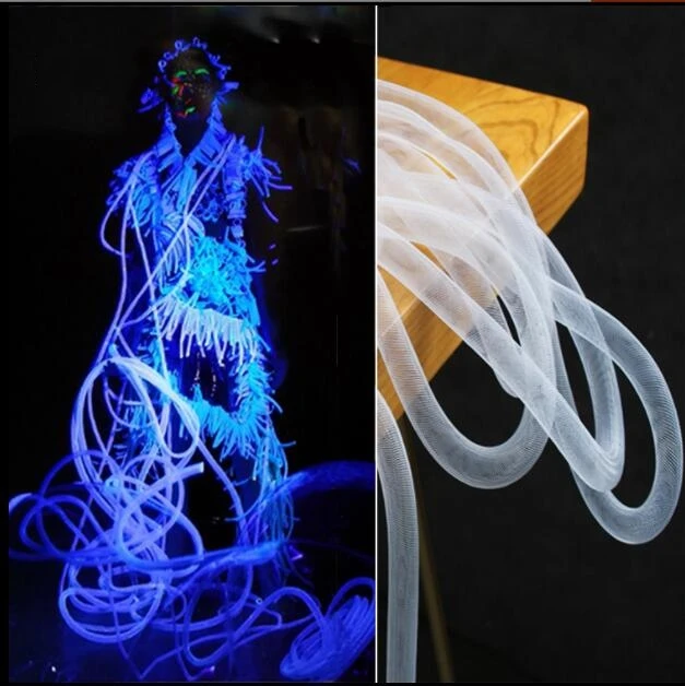 

1.5cm Elastic Twisted Molding Tube Translucent Telescopic Handmade Diy Garment Design Creative Accessories Hollowing fabric C629