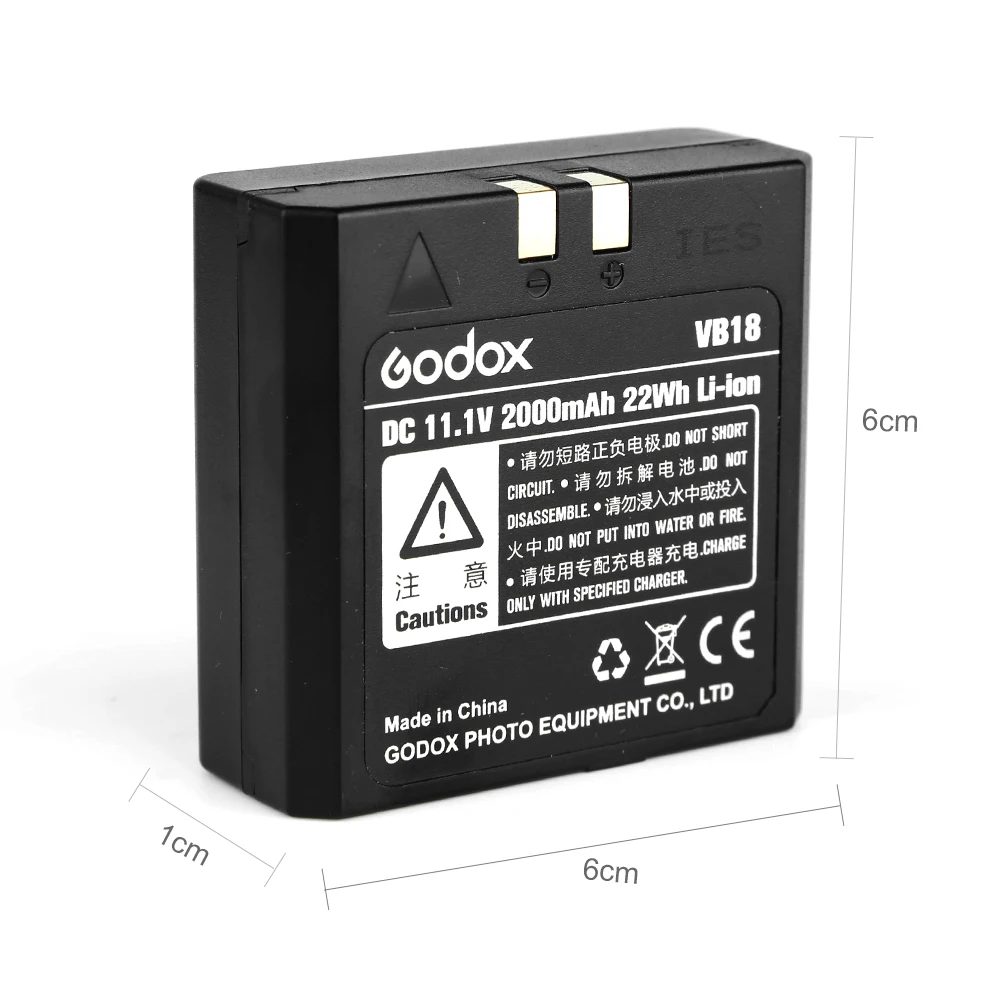 Высокое качество Godox VB18 DC 11 1 V 2000mAh 22Wh литий ионный аккумулятор для Ving V850 V860C V860N Flash