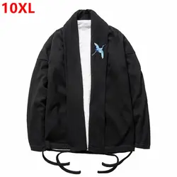 Весна и осень большой размер куртка мужская плюс удобрение 9XL Куртка Свободная открытая куртка тренд Мужская 10XL